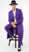 Pimp Halloween Joker Costume Purple Zoot Suit for Men