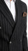 Men's Black Pinstripe Tuxedo Suit – Classic  & 1920s Gangster Formal Wear Vintage 1940s 1930s Look