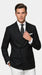 Men’s Black Double Breasted Blazer, Formal Wedding Business Casual Sport Coat Jacket