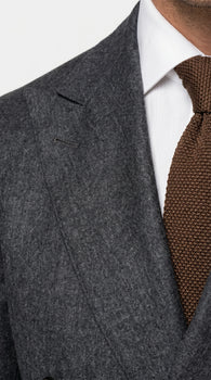 Men’s Charcoal Double Breasted Blazer, Formal Wedding Business Casual Sport Coat Jacket Wool Fabric