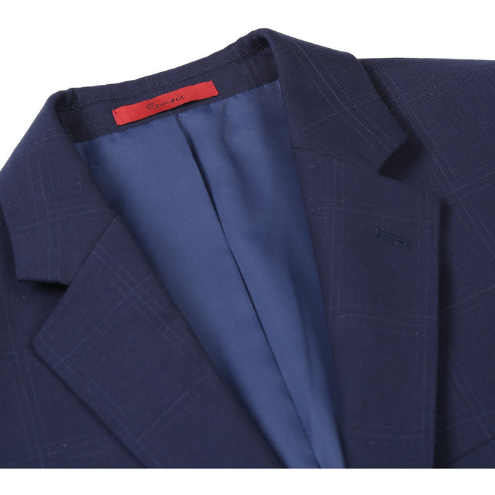 293-29 Men's Slim Fit Checked Suits - Image 4