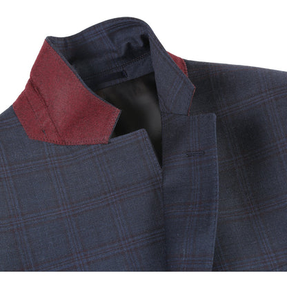 564-5 Men's Slim Fit Wool Suit - Image 4