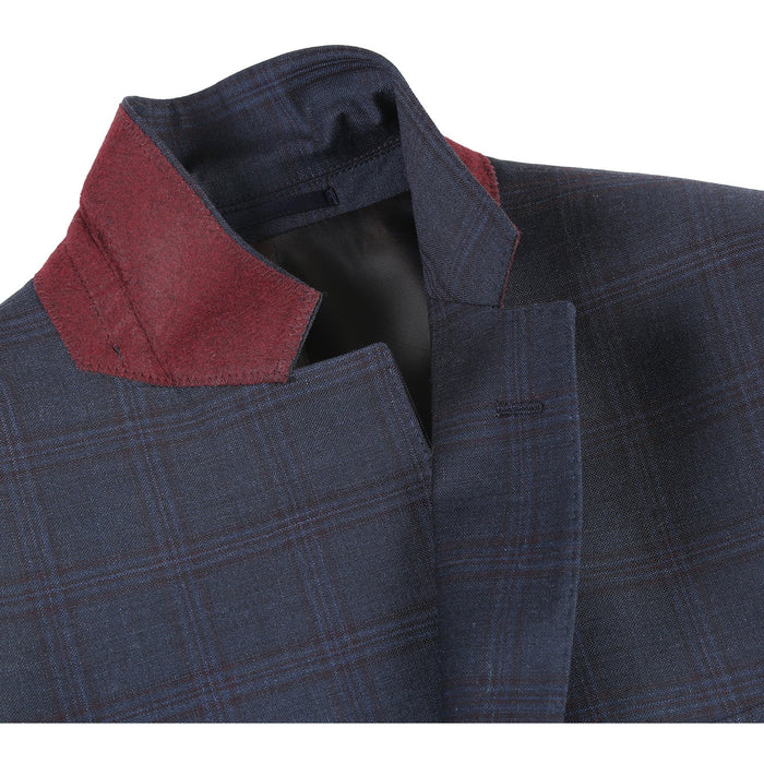 564-5 Men's Slim Fit Wool Suit - Image 4