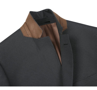 Renoi Designer Suit 293-9 Men's Two Piece Slim Fit Stretch Dress Suit