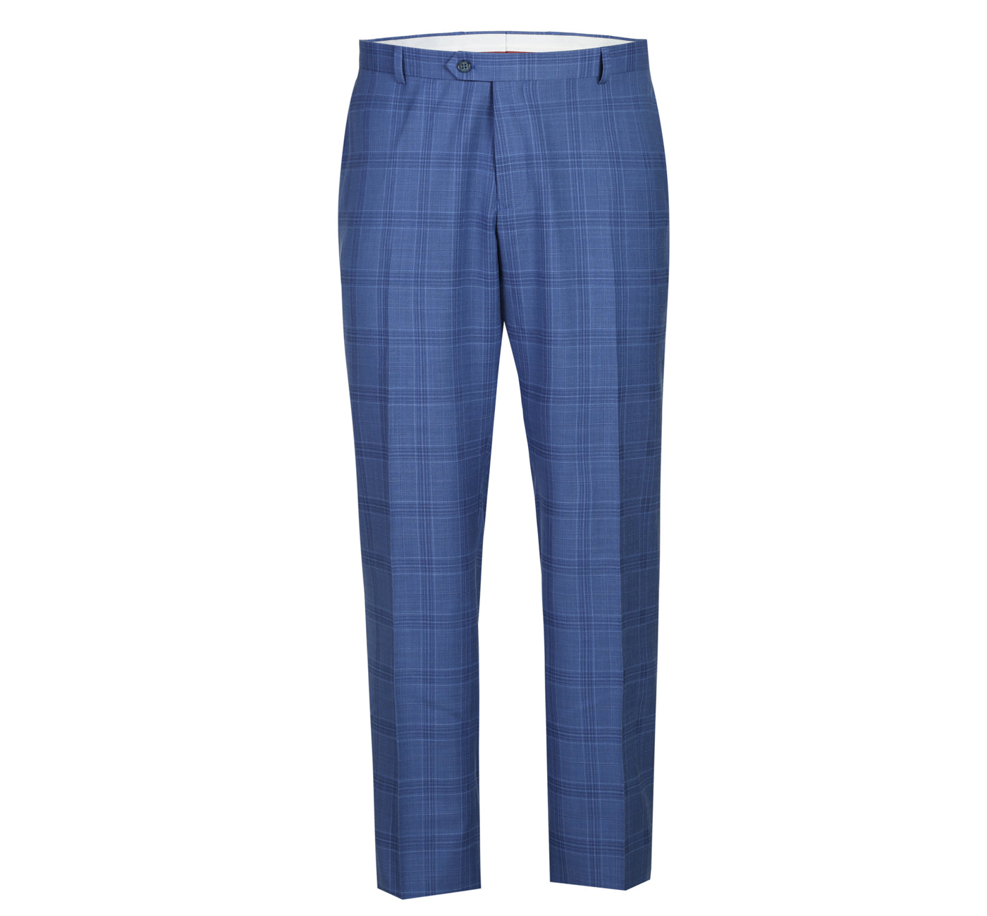 293-10 Men's 2-Piece Slim Fit Windowpane Check Dress Stretch Suit - Image 4