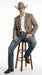 Men’s Dark Tan Taupe Light Brown Western Cowboy Blazer – Classic Country Style Jacket for Wedding, Casual Country Jacket Textured