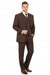 Men’s Brown Pinstripe 3-Piece Suits – Classic Business and Formal Wear with Vest