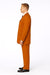 Mens Rust 3-Piece Fashion Suit – Notch Lapel with Paisley Vest, Tie and Pocket Square - Zoot Suit