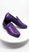 Mens Purple Sequin Dress Shoes Slip on  – Luxury Slip On Formal Loafers Wedding Prom Party Designer Footwear