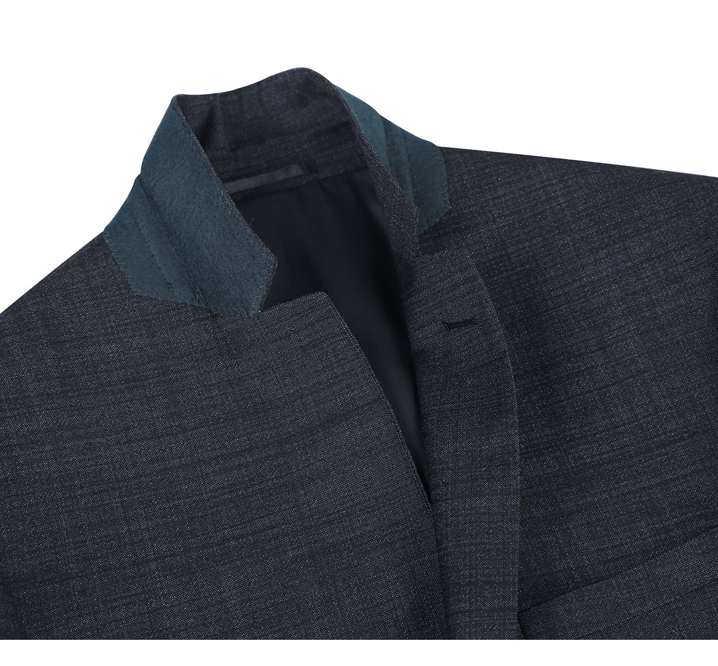 558-2 Men's Two Piece Slim Fit Wool Blend Suit - Image 4
