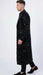 Men’s Black Sequin Long Coat with Satin Shawl Lapel – Luxury Statement Evening Overcoat