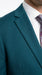Discounted Sale Clearance Men's Two Buttons Dark Teal 2-piece suit Flat Front Pants