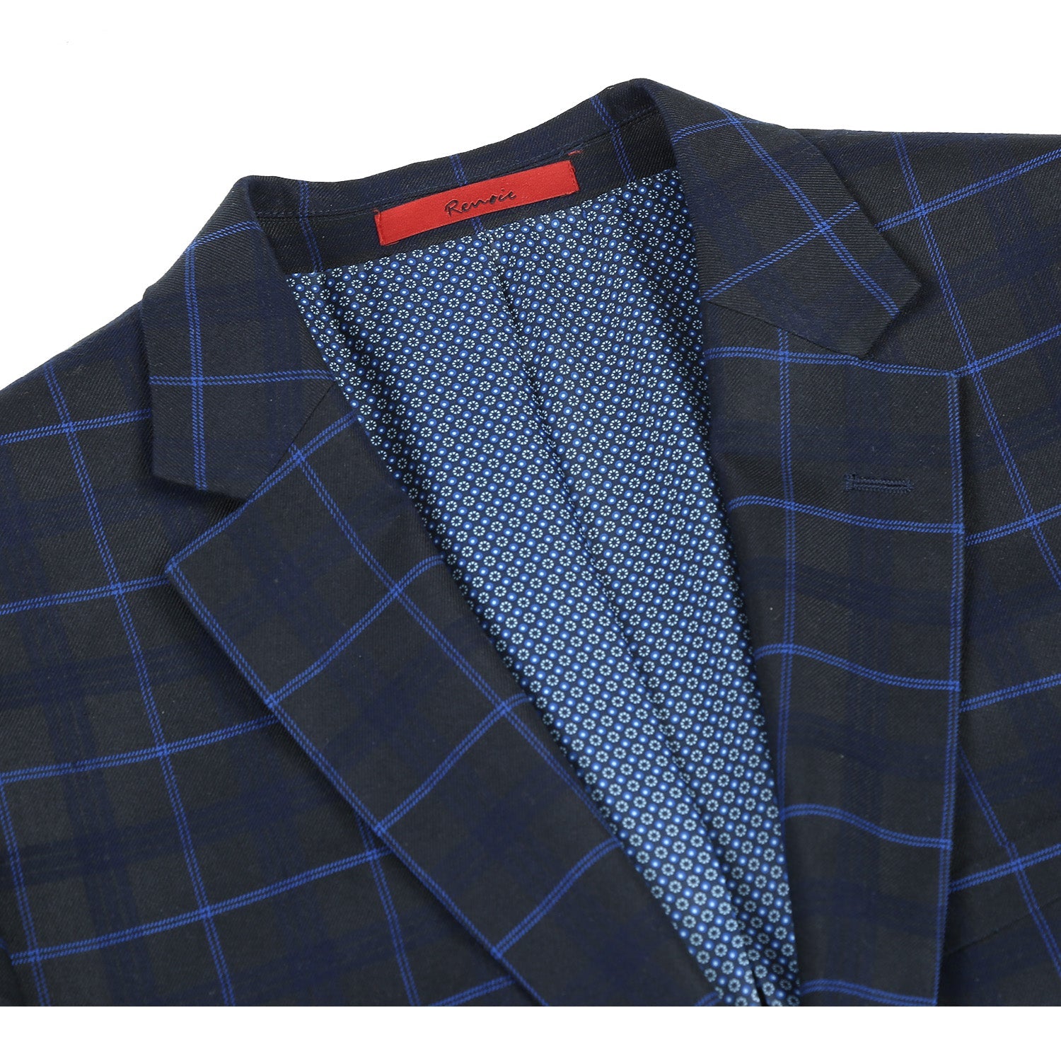 293-27 Men's Classic Fit Checked Suits - Image 4