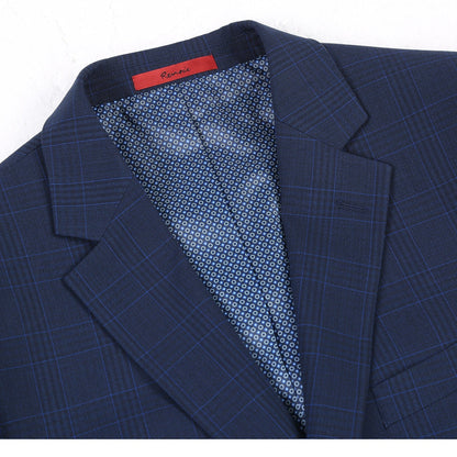 293-26 Men's Classic Fit Checked Suits - Image 4
