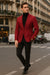 Men’s Burgundy Red - Wine  Two-Button Sport Coat – Stylish Blazer for Business, Parties
