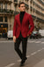 Men’s Burgundy Red - Wine  Two-Button Sport Coat – Stylish Blazer for Business, Parties