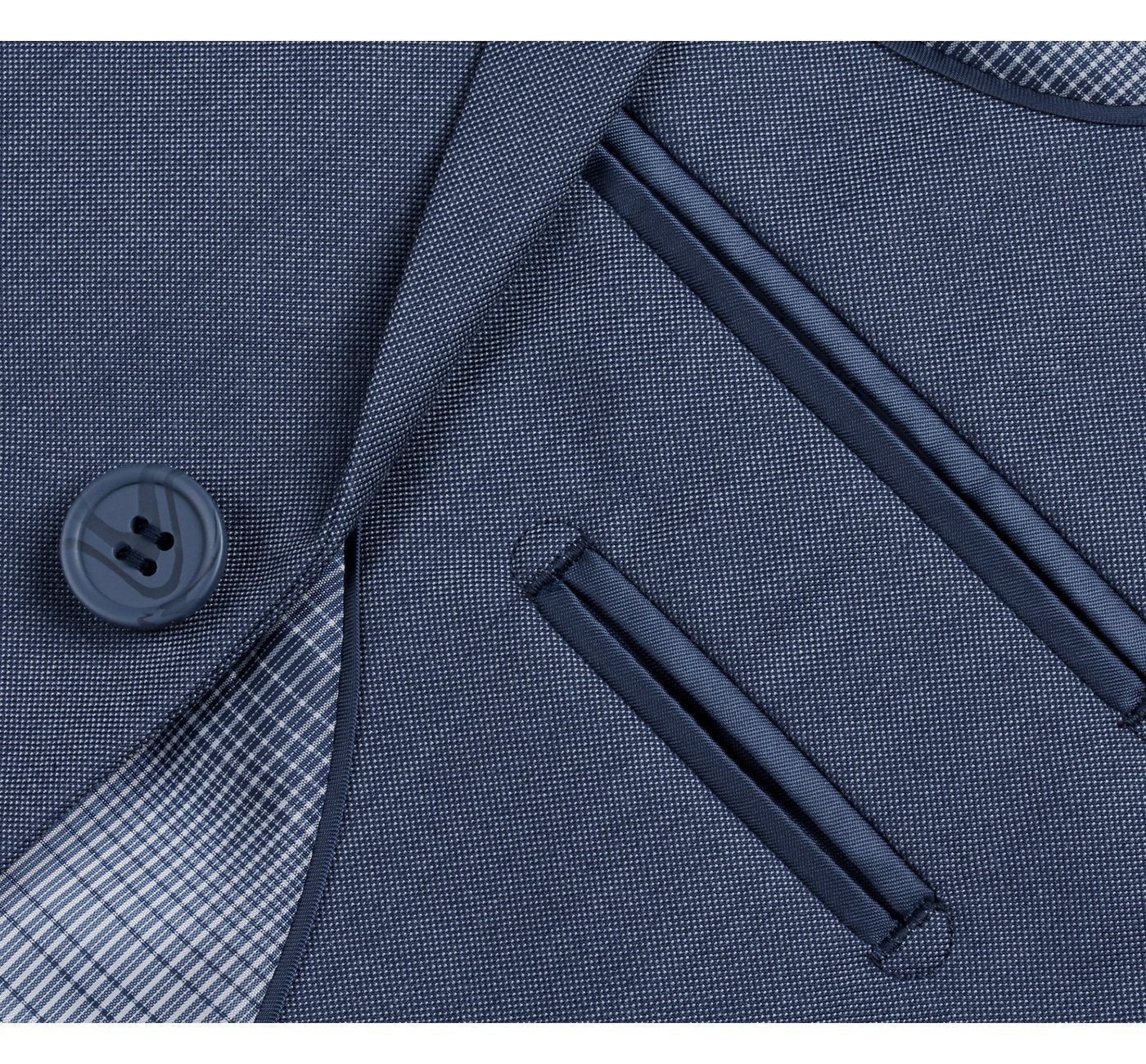 203-19 Men's 2-Piece Slim Fit Single Breasted Notch Lapel Suit - Image 3
