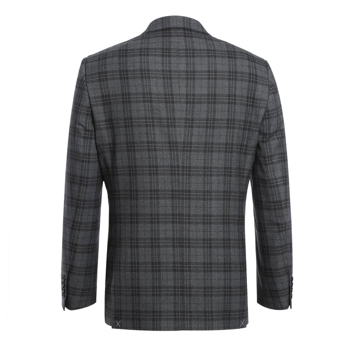 294-15 Men's Slim Fit Checked Suits - Image 3