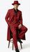Men’s 1920s Red Zoot Suit – Long Mafia Gangster Three-Piece Vintage Outfit Zuit Pachuco Style