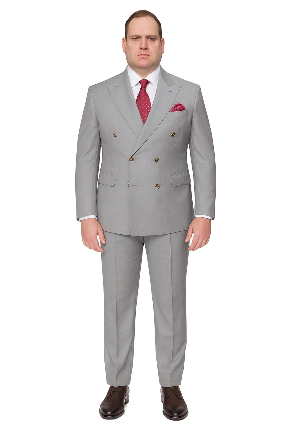 Mens Suits With Double Breasted Vest Gray main image 1