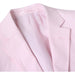 611-4 Men's New Slim Fit Checked Linen Suits