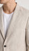 Men’s Informal Summer Suit, Light Beige Casual Linen Style Blazer and Pants Set