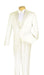 (52L) Regular Fit Ivory 4 Piece Tuxedo with Vest & Bow Tie