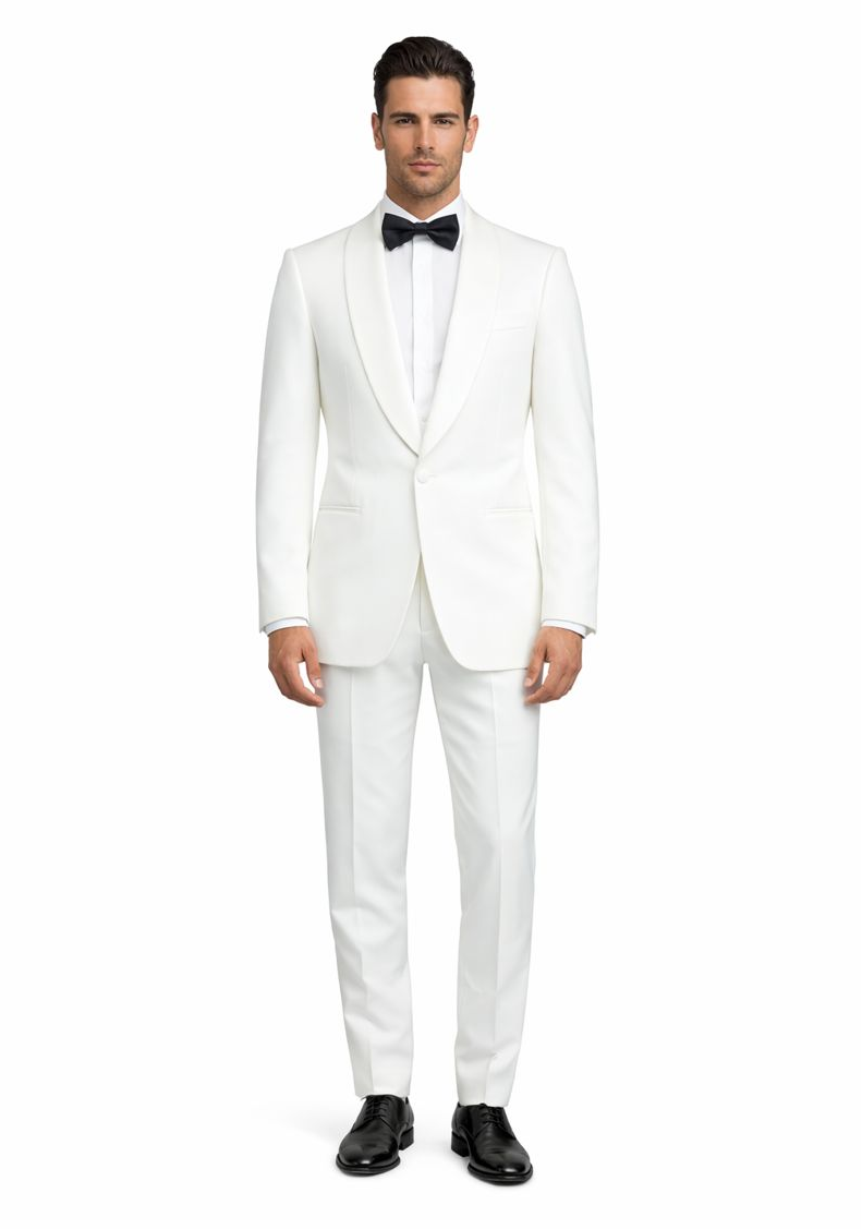 $500 Reg price Gorgio  White or Ivory Jacket with Shawl Lapel 1 button on sale online deal Fashion Tuxedo For Men