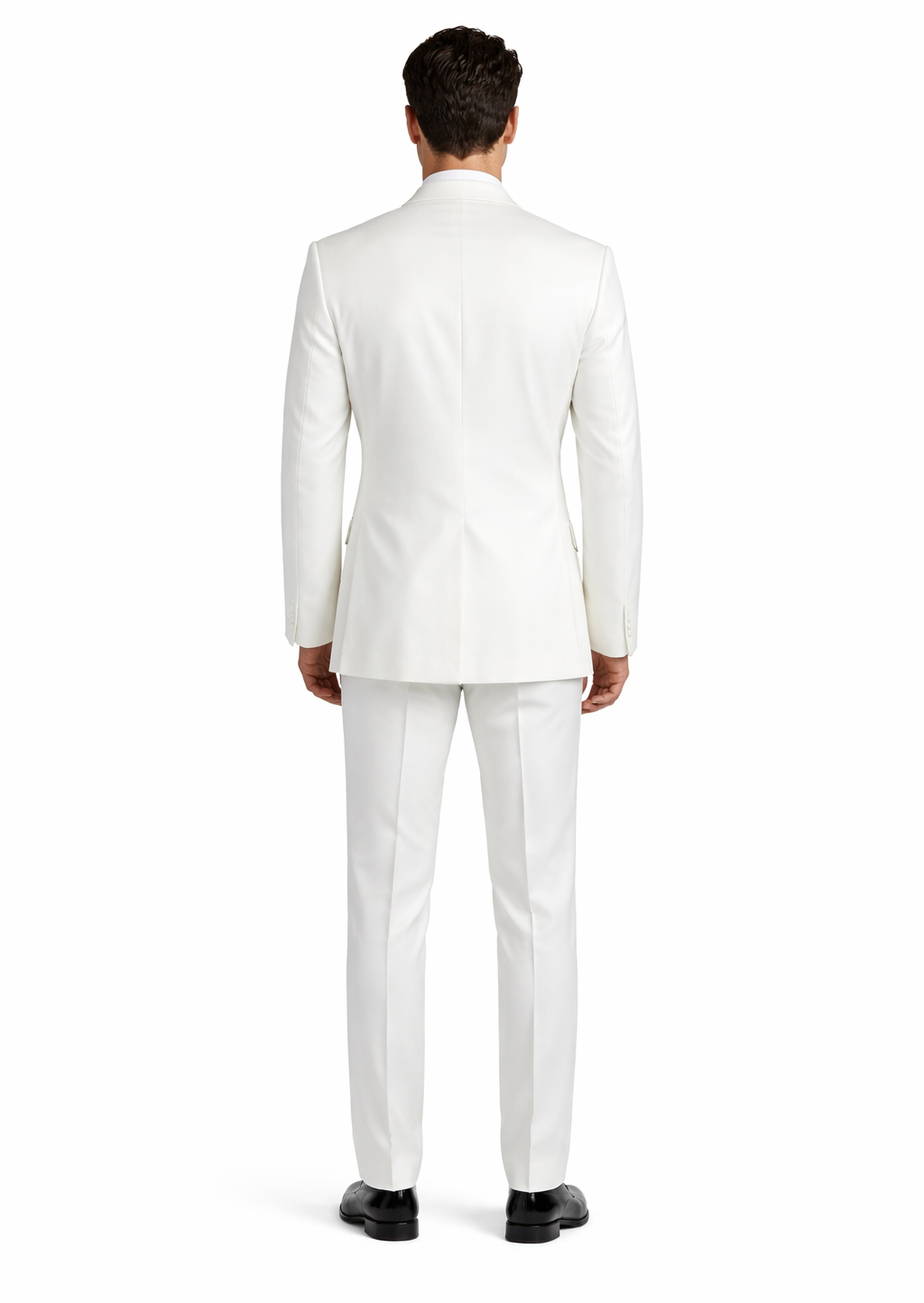 $500 Reg price Gorgio  White or Ivory Jacket with Shawl Lapel 1 button on sale online deal Fashion Tuxedo For Men - Image 2