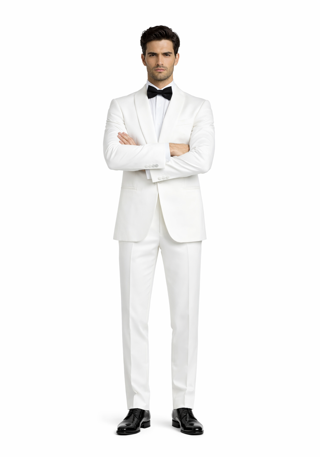 $500 Reg price Gorgio  White or Ivory Jacket with Shawl Lapel 1 button on sale online deal Fashion Tuxedo For Men - Image 5