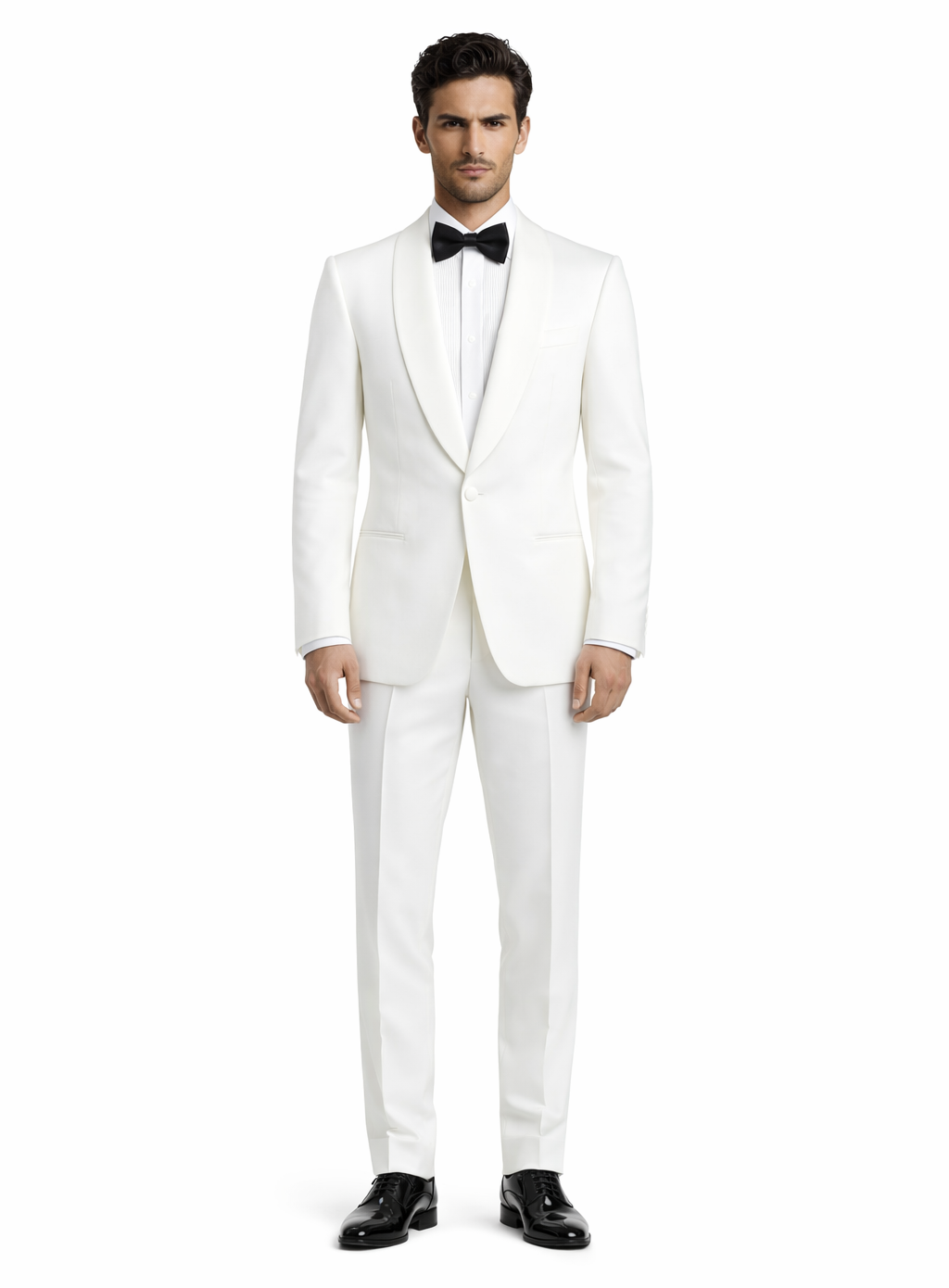 $500 Reg price Gorgio  White or Ivory Jacket with Shawl Lapel 1 button on sale online deal Fashion Tuxedo For Men