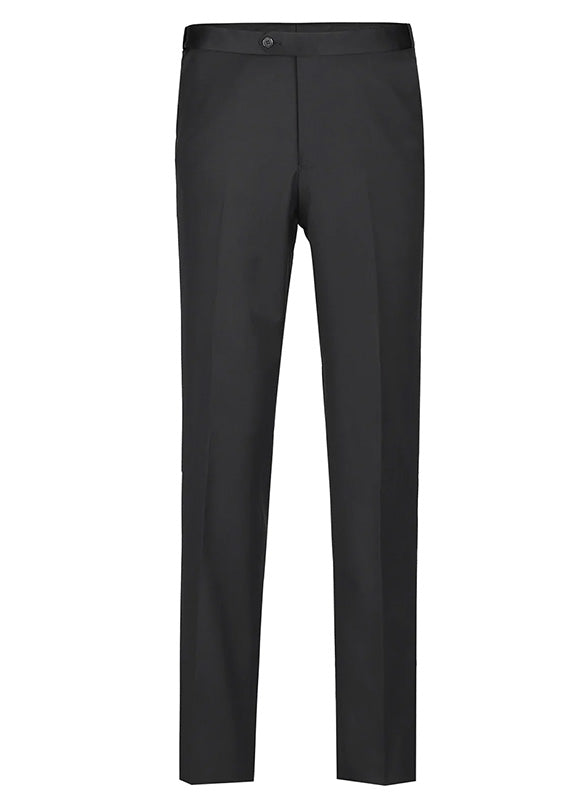 (38S, 42R) Classic Black Regular Fit 100% Wool Tuxedo Suit