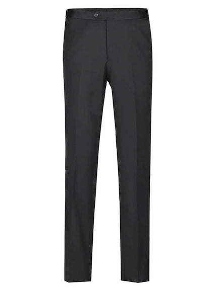 (38S, 42R) Classic Black Regular Fit 100% Wool Tuxedo Suit