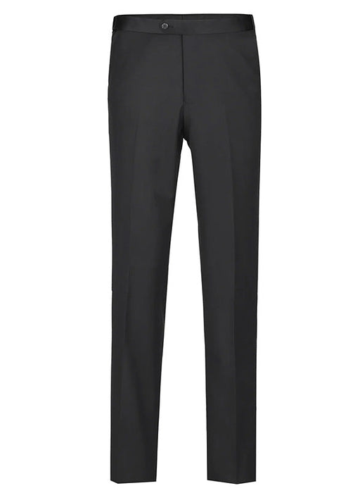 (38S, 42R) Classic Black Regular Fit 100% Wool Tuxedo Suit