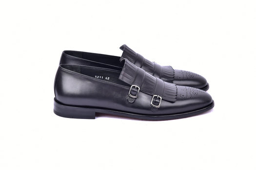 C0001902-5211 Kilt side buckle Loafer-Black - Image 2