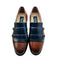 C0001901-5211 Kilt side buckle Loafer-Navy/Brown
