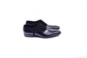 C0014041-5230 Plain toe lace up with suede vamp-Black - Image 2