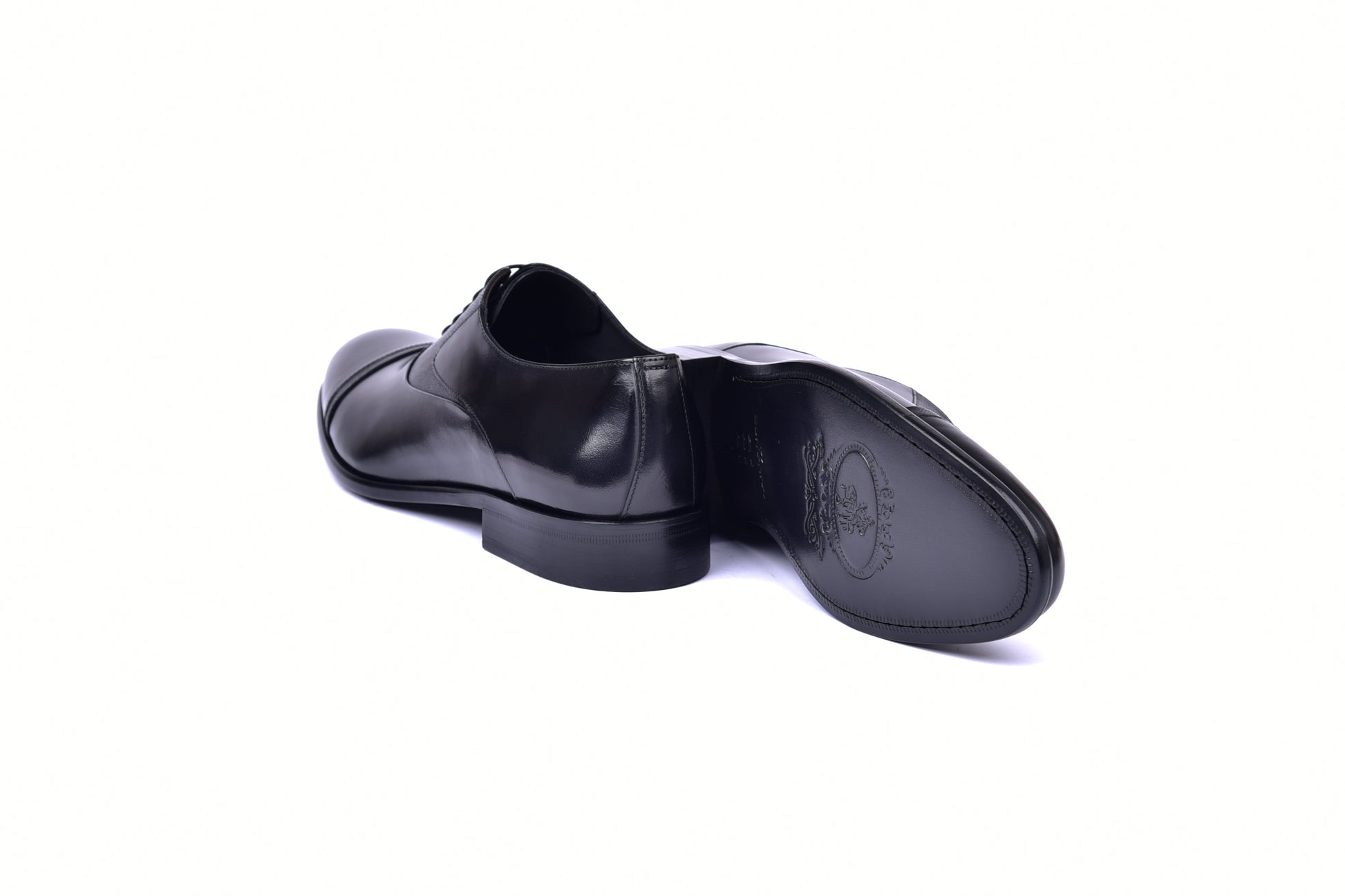 C0012-5256 Cap toe Lace up- Black - Image 3