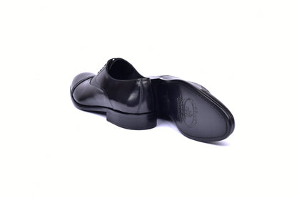 C0012-5256 Cap toe Lace up- Black - Image 3