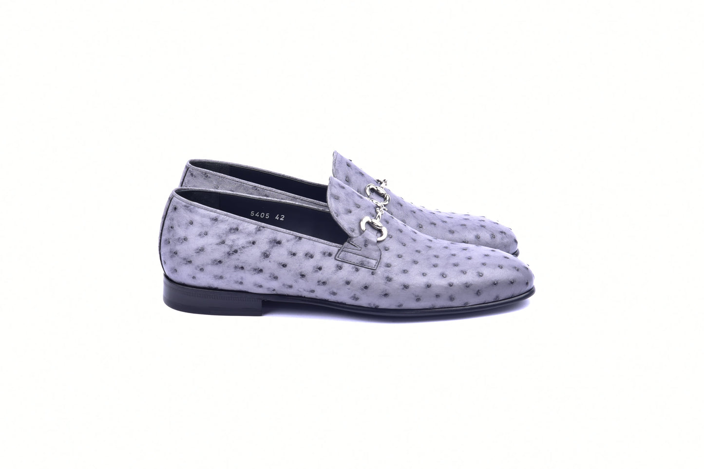 C02206-5405 Genuine Ostrich- Grey - Image 2