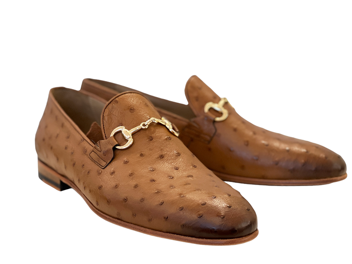 C02203-5405 Genuine Ostrich- Tan