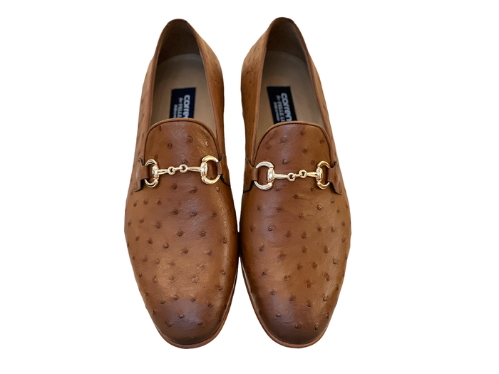 C02203-5405 Genuine Ostrich- Tan - Image 3