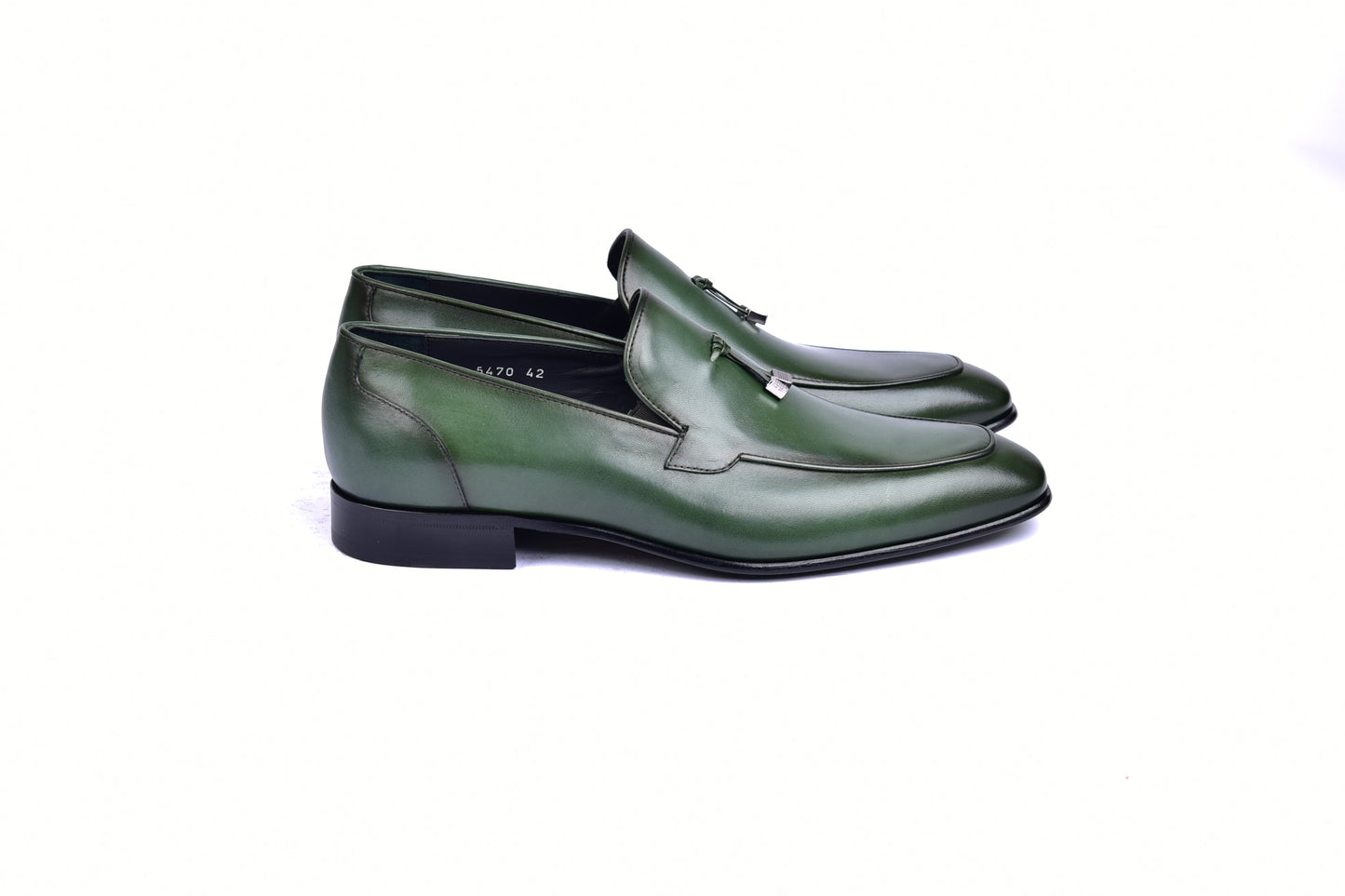 C09902-5470HS Tassel Loafer-Green - Image 2