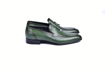 C09902-5470HS Tassel Loafer-Green - Image 2
