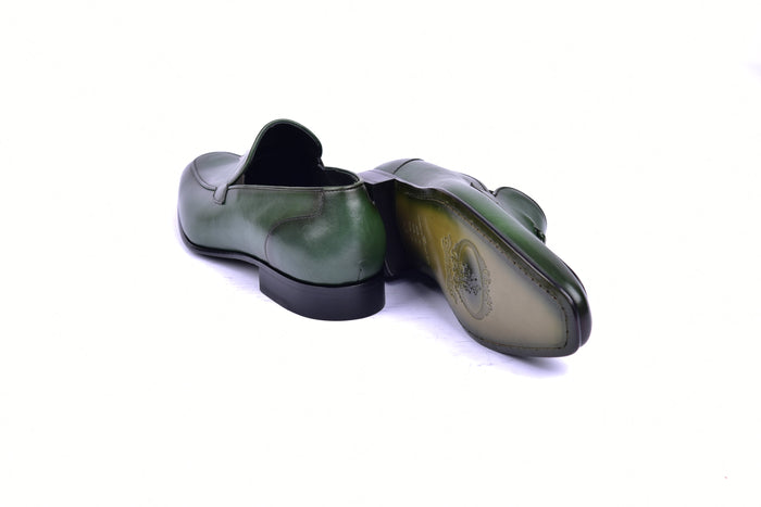 C09902-5470HS Tassel Loafer-Green - Image 3