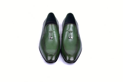 C09902-5470HS Tassel Loafer-Green - Image 4