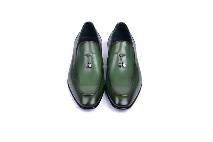 C09902-5470HS Tassel Loafer-Green - Image 4