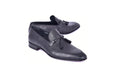 C0001113-5509 Tassel loafer with designed leather-Black