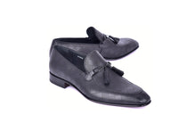 C0001113-5509 Tassel loafer with designed leather-Black