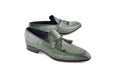 C0001111-5509 Tassel loafer with designed leather-green